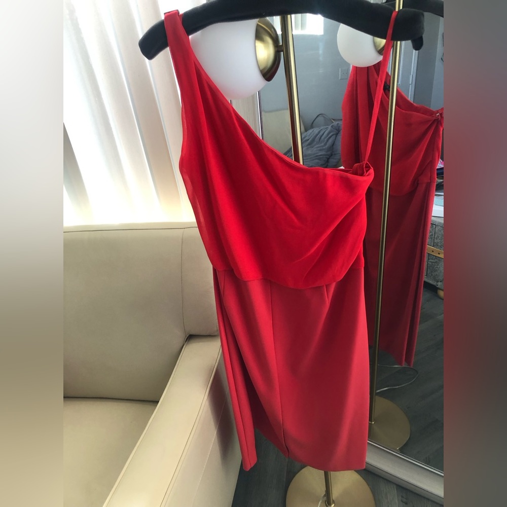 Ralph Lauren One Shoulder Cocktail Dress